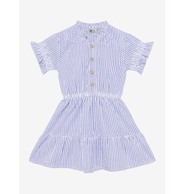 Daily7 Dress Stripe Ruffle Lolite