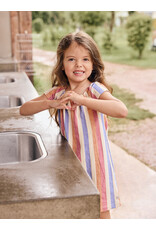 Daily7 Dress Striped  Heather Rose