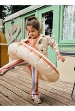 Daily7 Flared Legging Striped Heather Rose