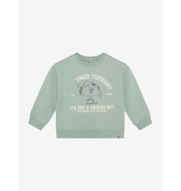 Daily7 Oversized Sweater Print Green Milieu