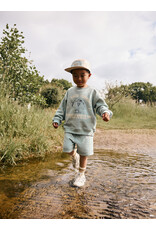 Daily7 Oversized Sweater Print Green Milieu