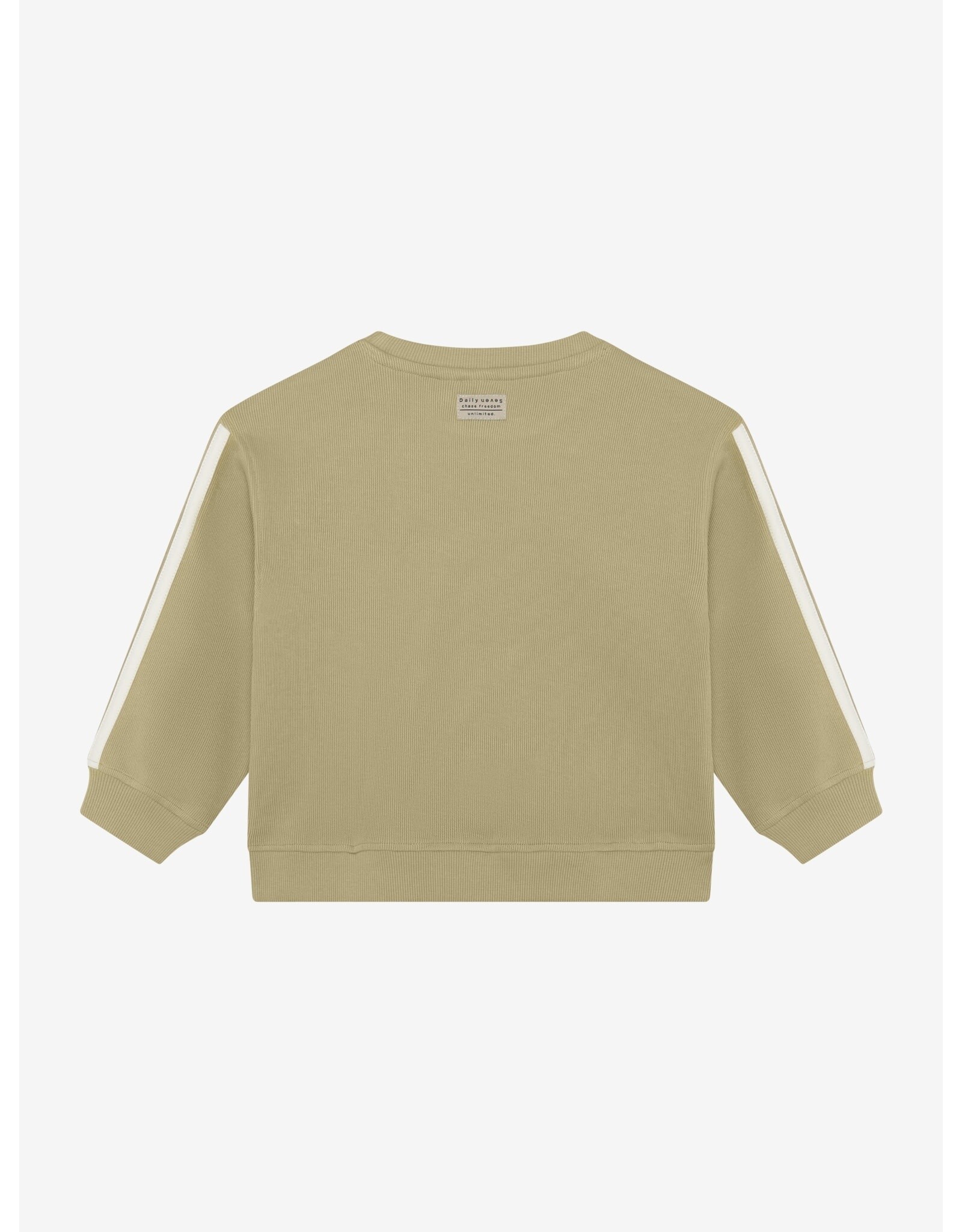 Daily7 Oversized Sweater Tape Pale Olive Green