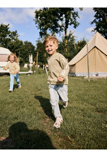 Daily7 Oversized Sweater Tape Pale Olive Green