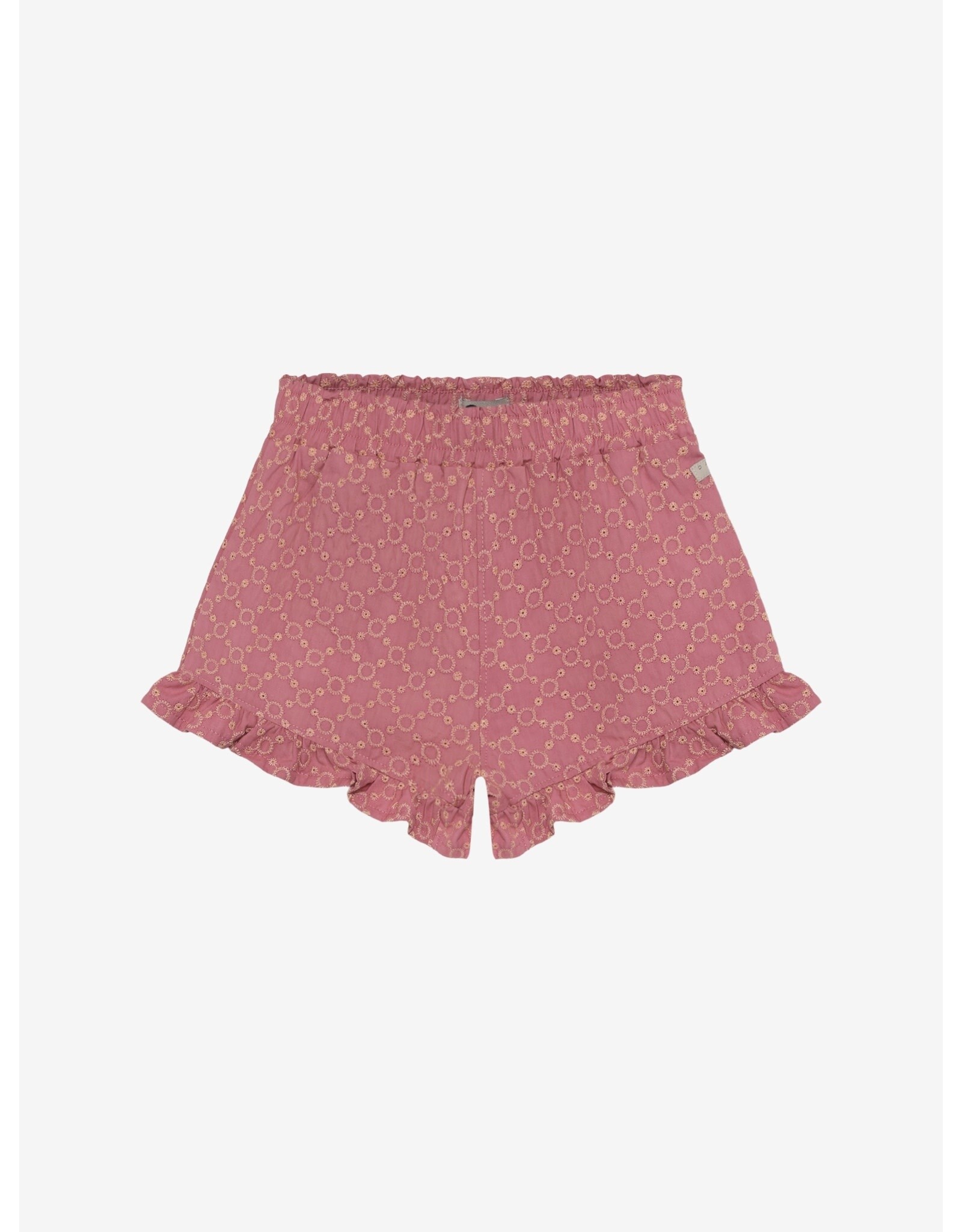 Daily7 Ruffle Shorts Broderie Heather Rose