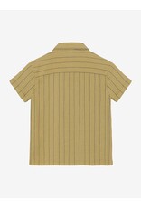Daily7 Shirt Small Stripe Pale Olive Green