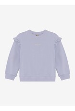 Daily7 Sweater Ruffle Sleeve Icelandic Blue