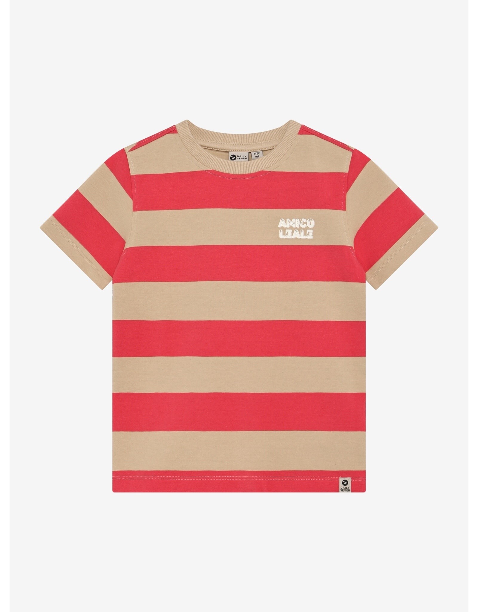 Daily7 T-shirt Big Stripe Chrysanthemum