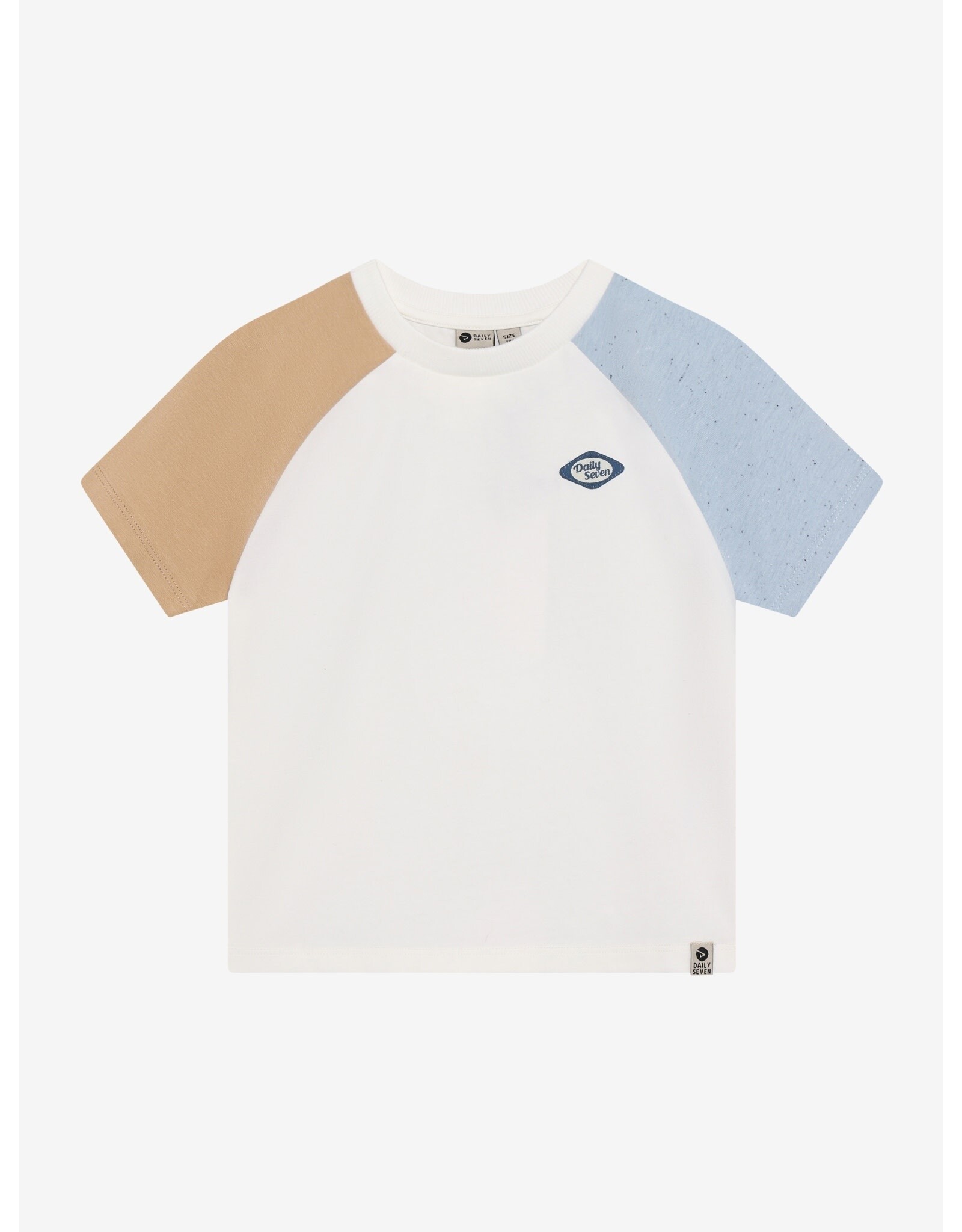 Daily7 T-shirt Contrast Egret