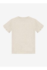 Daily7 T-shirt Rebel Print Creme Grey Melange
