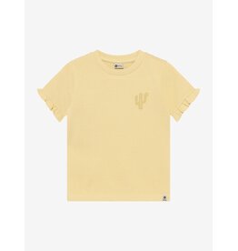 Daily7 T-shirt Ruffle Backprint Reed Yellow