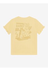 Daily7 T-shirt Ruffle Backprint Reed Yellow
