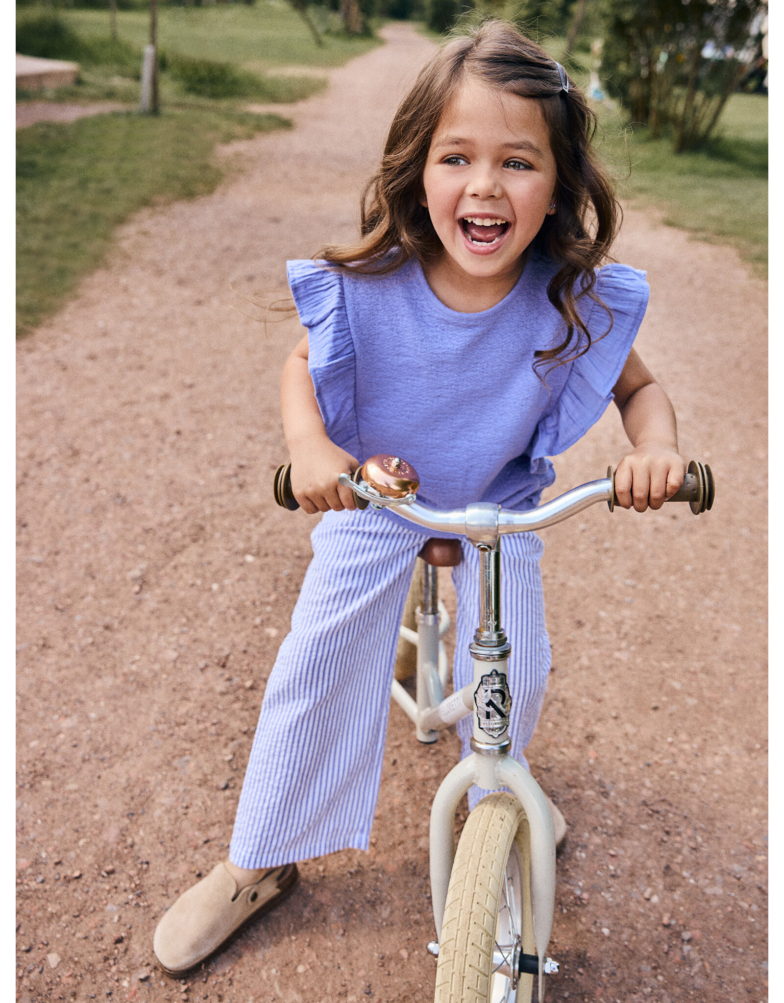 Daily7 T-shirt Ruffle Lolite