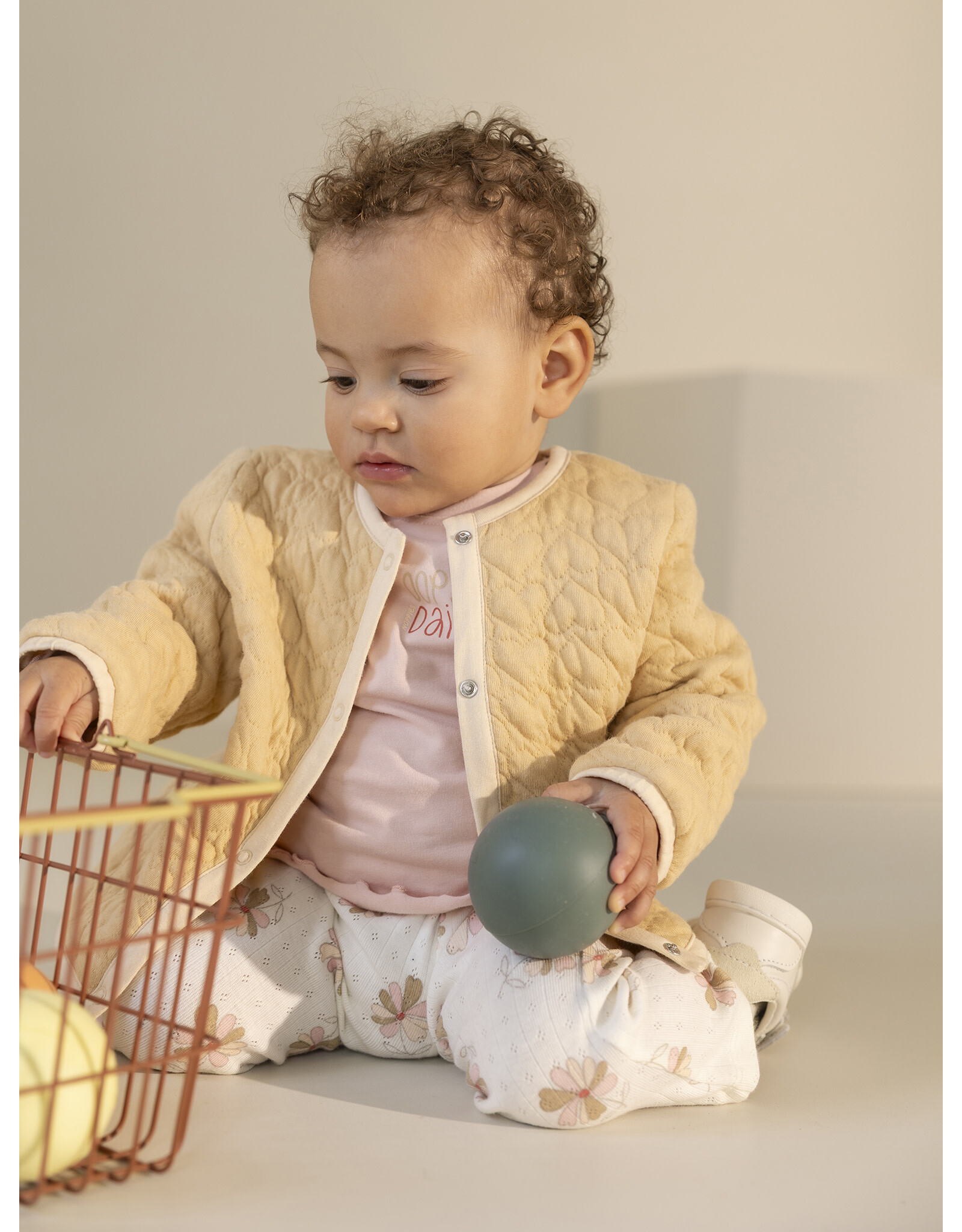 Noppies Legging flared long AOP P707 Egret