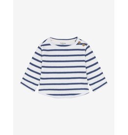 Noppies Tee LS stripe P910 Gray Blue