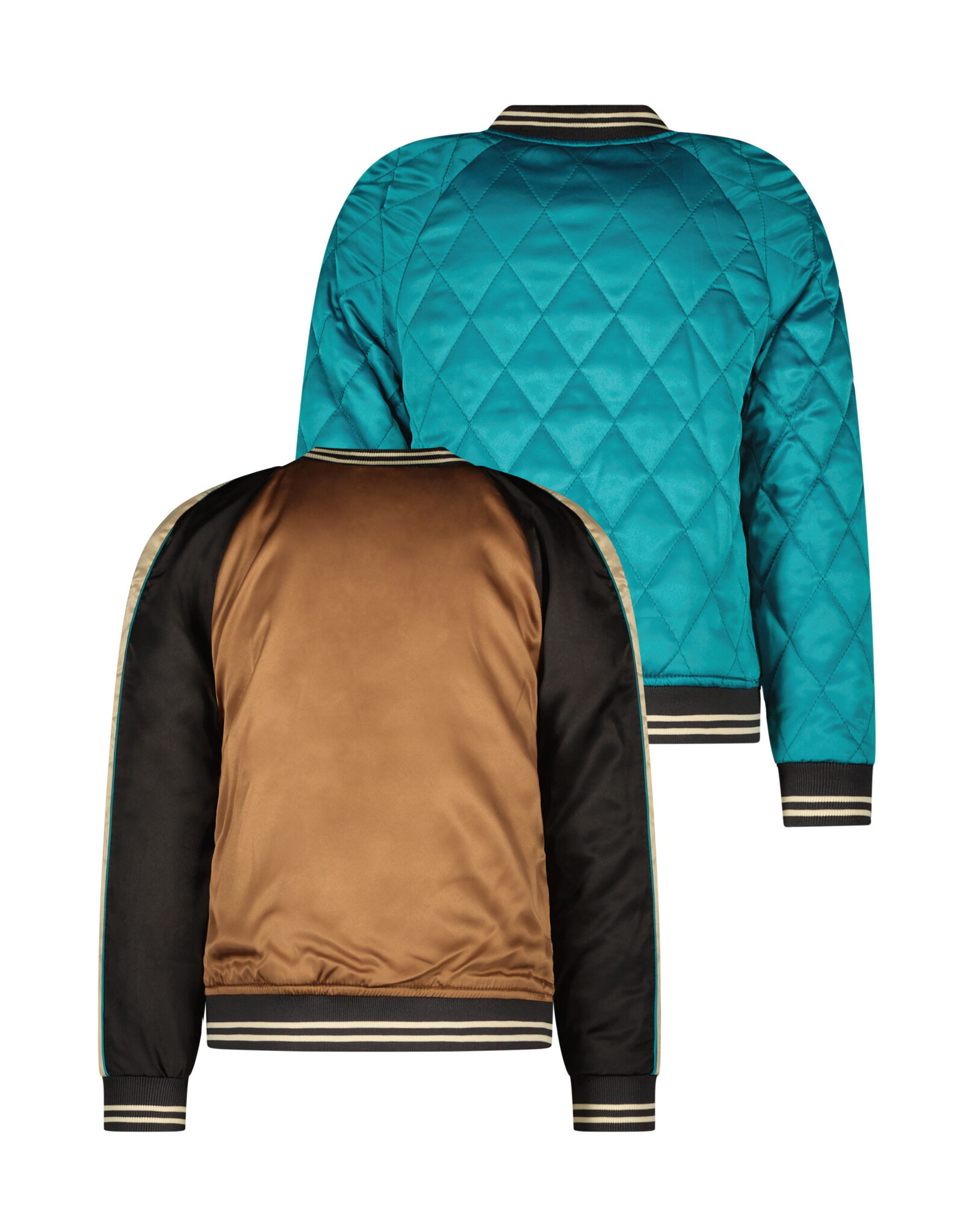 Like Flo Flo girls reversible satin baseball Chestnut