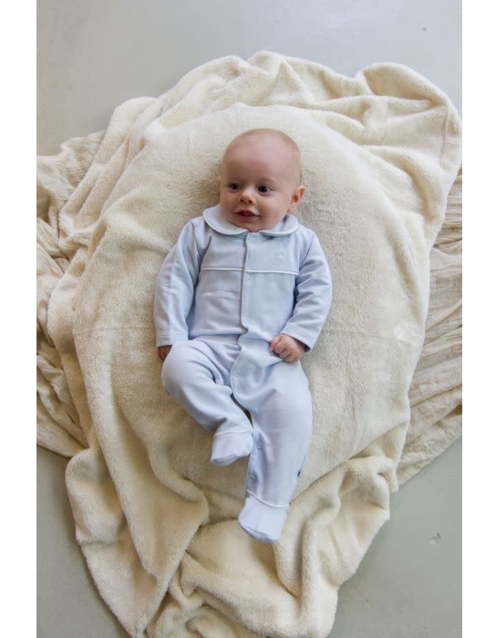 Klein Babygrow with feet Baby Blue