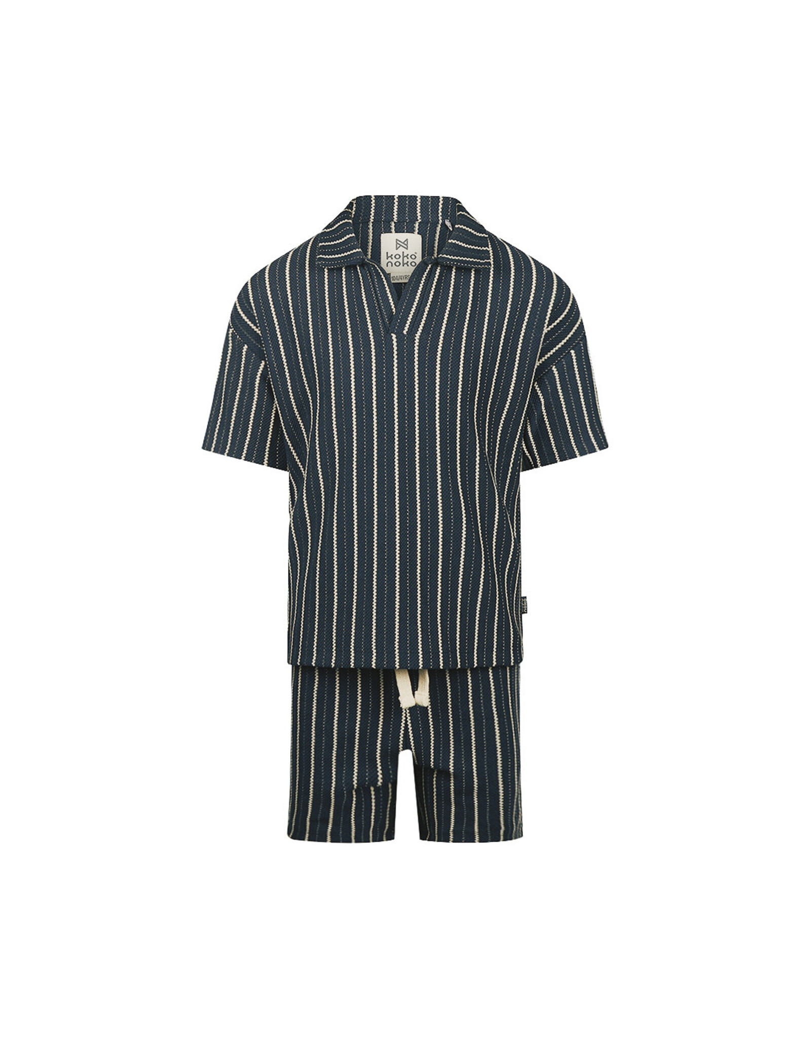 Koko Noko 2 pc set, loose fit, Shirt ss, Shorts Navy