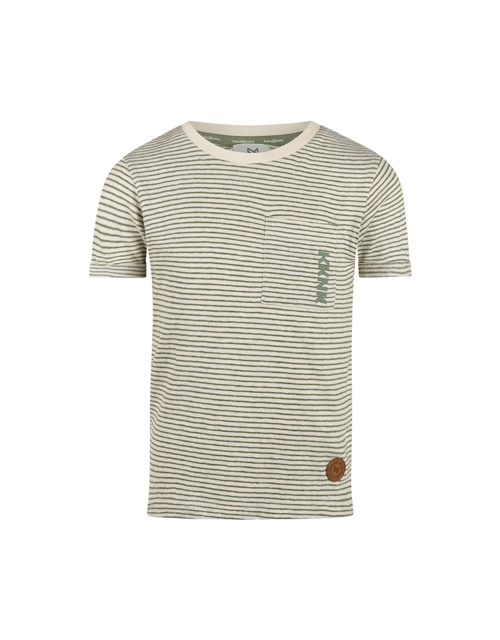 Koko Noko T-shirt long back Olive ss26
