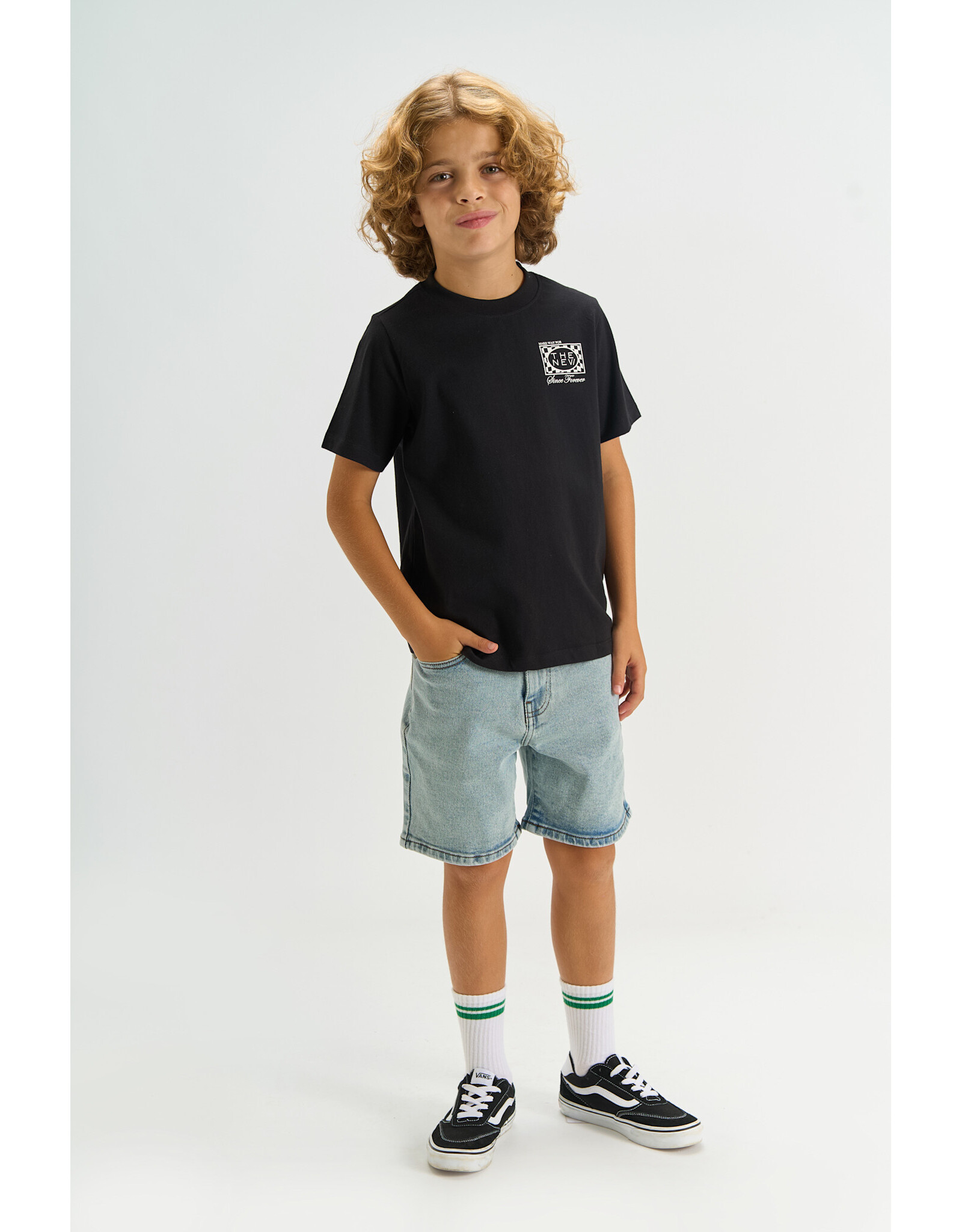 THE NEW TNJosh Denim Shorts Light blue denim