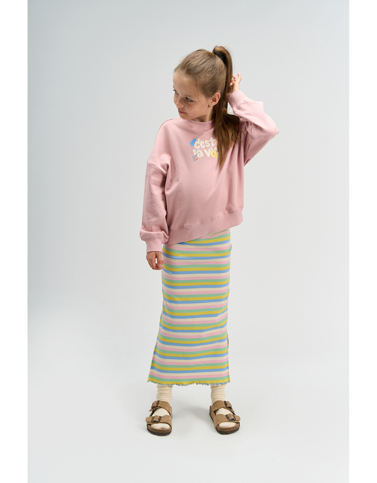 THE NEW TNSandy OS Sweatshirt Silver Pink