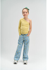 THE NEW TNSia Wide Jeans Light Blue Denim EMB