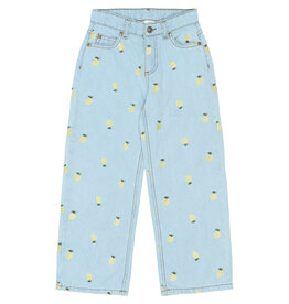 THE NEW TNSia Wide Jeans Light Blue Denim EMB