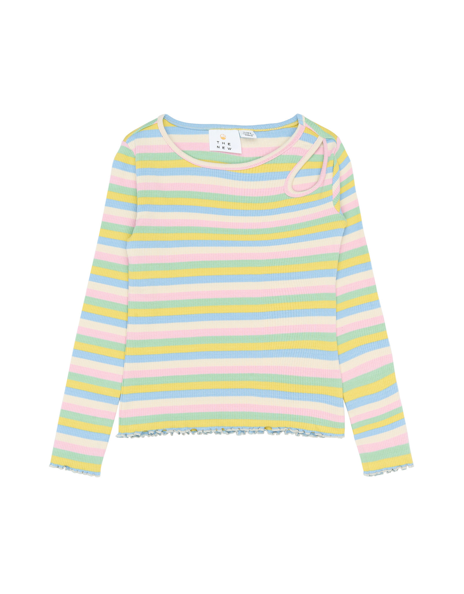 THE NEW TNStella L_S Rib Tee Multi Striped