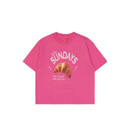 THE NEW TNSuzette OS S_S Tee Carmine Rose