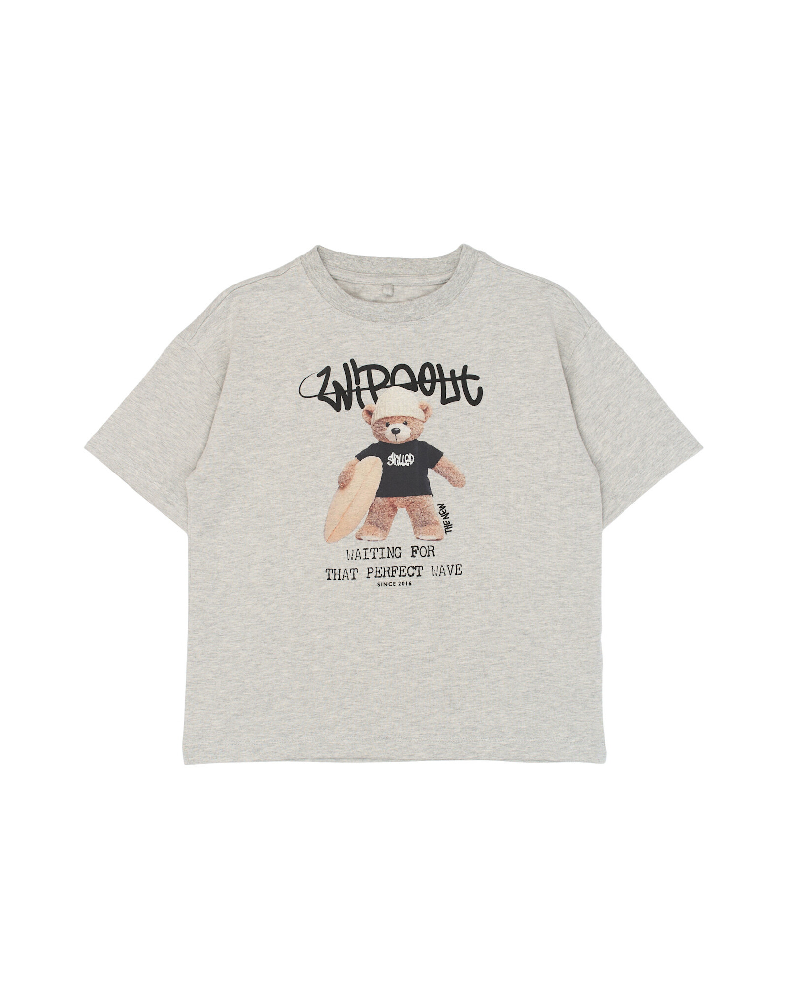 THE NEW TNTeddy OS S_S Tee Light Grey Melange