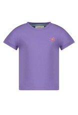 Jubel T-shirt met backprint - Rolling in to Spring Paars