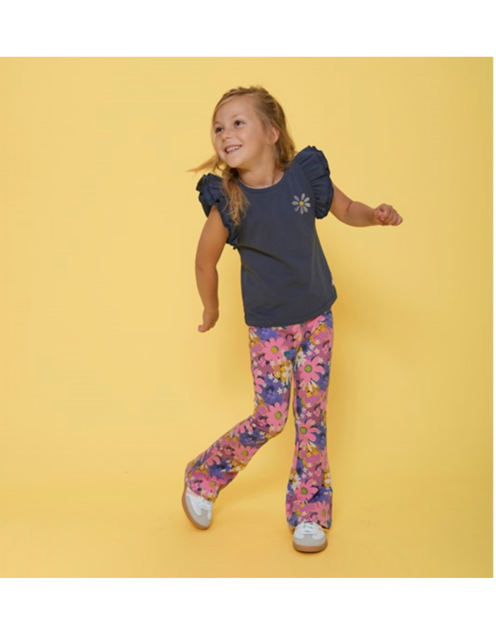 Jubel T-shirt ruches - Rolling in to Spring Marine