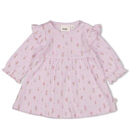 Feetje Jurk pointelle rib AOP - Flower Ranch Lila