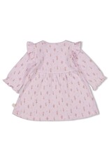 Feetje Jurk pointelle rib AOP - Flower Ranch Lila