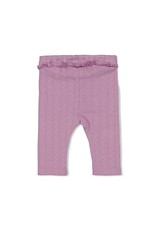 Feetje Legging pointelle rib - Flower Ranch Violet