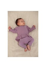 Feetje Legging pointelle rib - Flower Ranch Violet