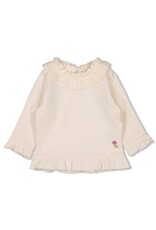 Feetje Longsleeve met kraag - Flower Ranch Offwhite
