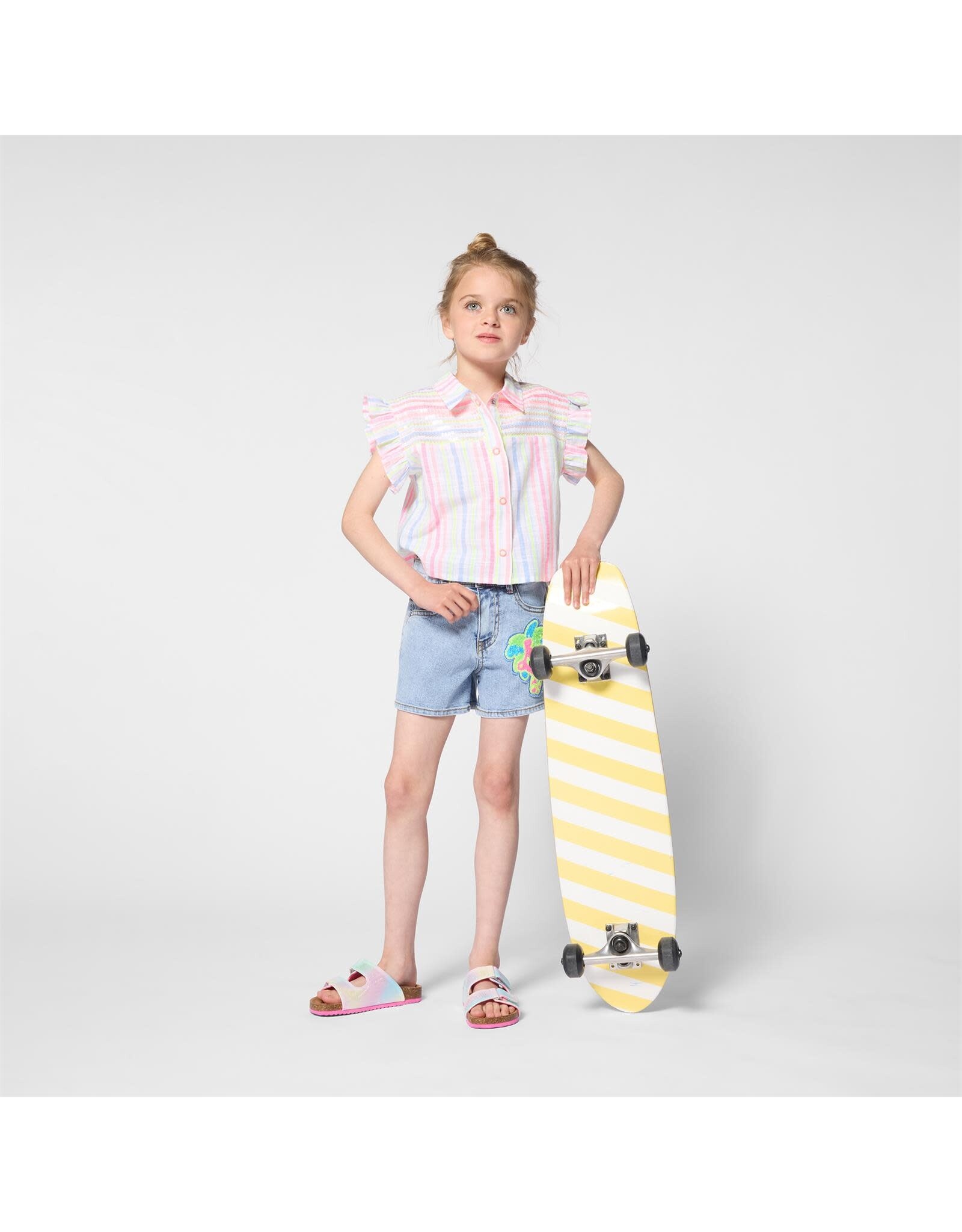 BILLIEBLUSH DENIM SHORTS Blue ss26