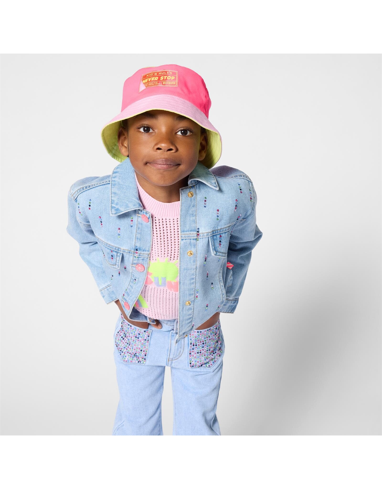 BILLIEBLUSH DENIM TROUSERS Blue ss26