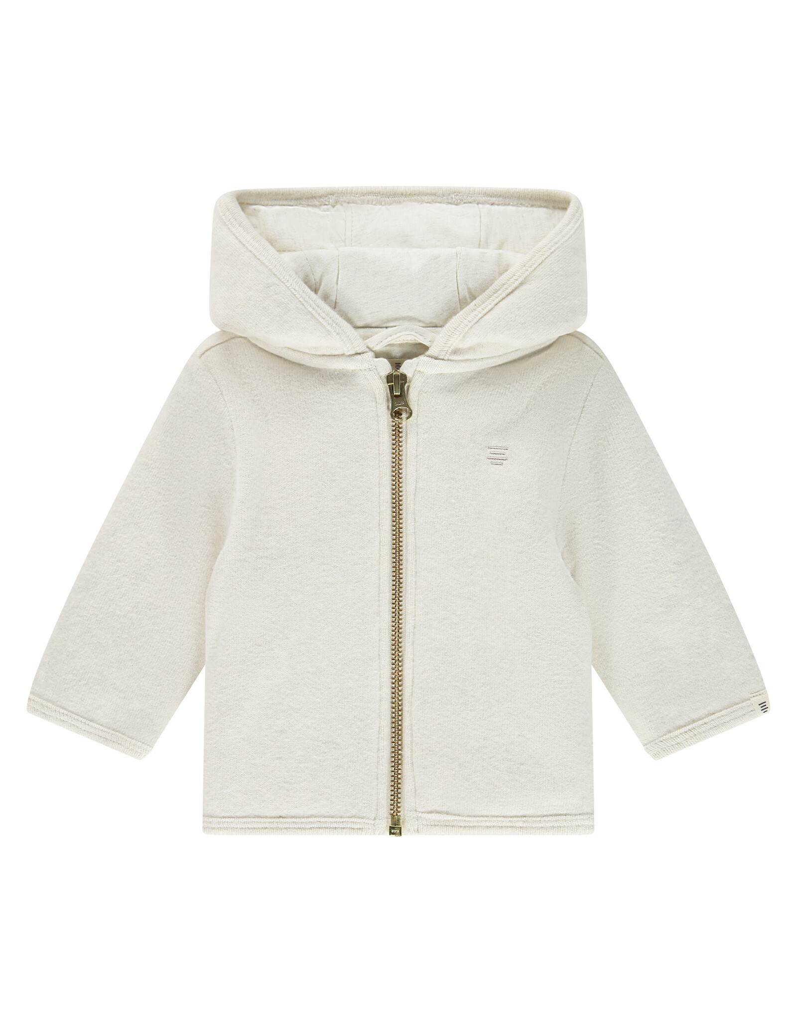 A Tiny Story baby jacket ecru melange ss26