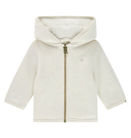 A Tiny Story baby jacket ecru melange ss26