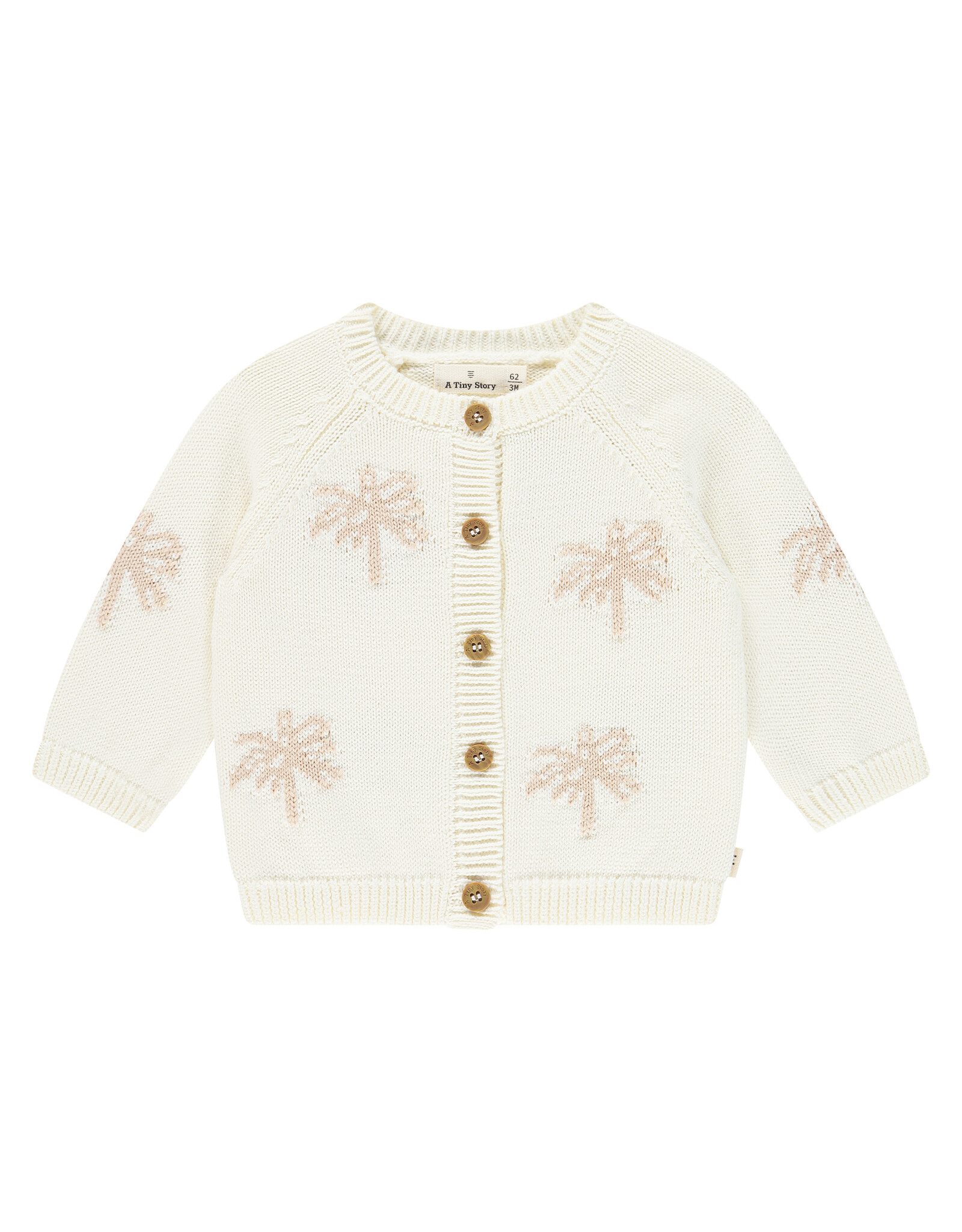 A Tiny Story baby cardigan - Ecru ss26
