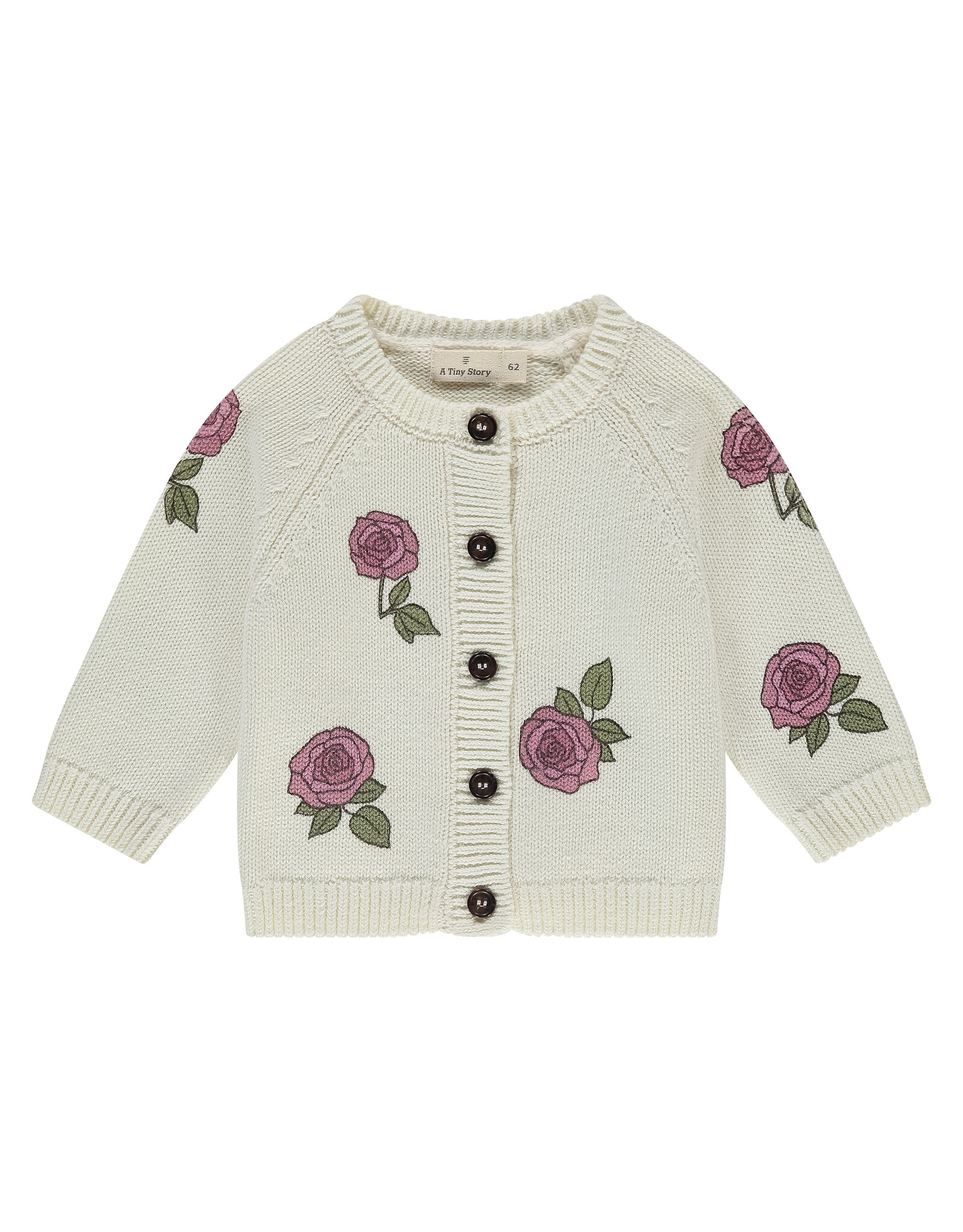 A Tiny Story baby cardigan Ecru ss26