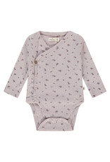 A Tiny Story baby romper long sleeve Light mauve ss26