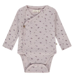 A Tiny Story baby romper long sleeve Light mauve ss26