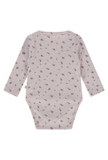 A Tiny Story baby romper long sleeve Light mauve ss26