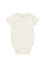 A Tiny Story baby romper short sleeve Ecru ss26