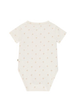 A Tiny Story baby romper short sleeve Ecru ss26