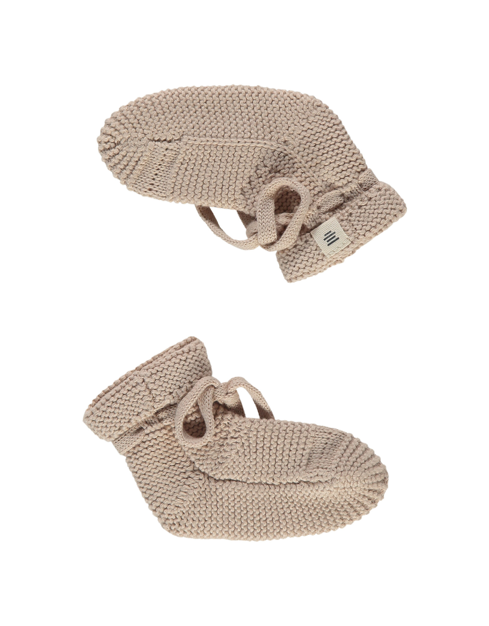 A Tiny Story baby slippers Nougat ss26