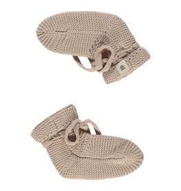 A Tiny Story baby slippers Nougat ss26