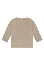 A Tiny Story baby t-shirt long sleeve - Nougat ss26